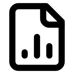 File Bar Chart 2 Icon from Lucide Line Set