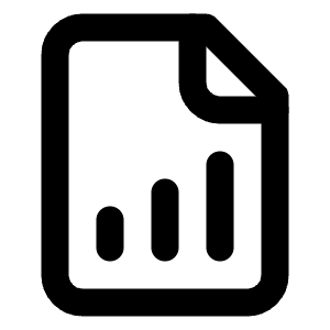 File Bar Chart Icon from Lucide Line Set
