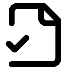 File Check 2 Icon from Lucide Line Set