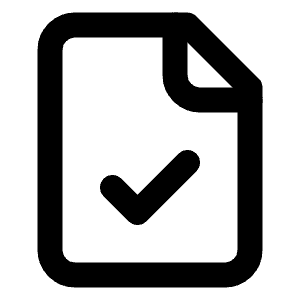 File Check Icon from Lucide Line Set