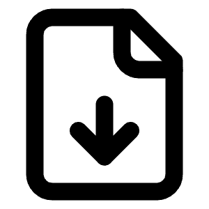 File Down Icon from Lucide Line Set