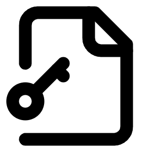 File Key 2 Icon from Lucide Line Set