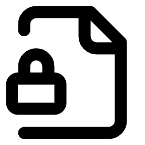 File Lock 2 Icon from Lucide Line Set