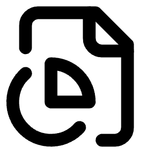 File Pie Chart Icon from Lucide Line Set