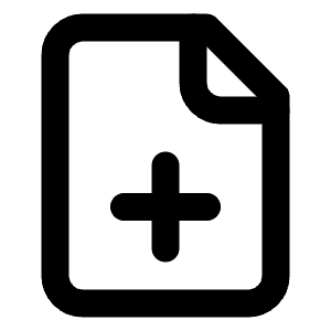 File Plus Icon from Lucide Line Set