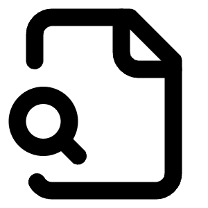 File Search Icon from Lucide Line Set