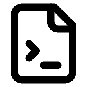 File Terminal Icon from Lucide Line Set