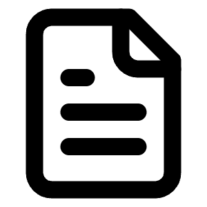 File Text Icon from Lucide Line Set