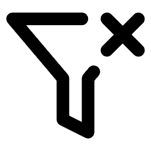 Filter X Icon from Lucide Line Set