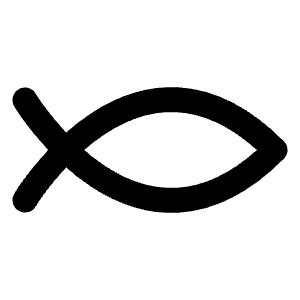 Fish Symbol Icon from Lucide Line Set