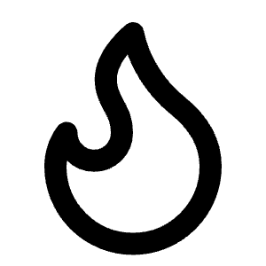 Flame Icon from Lucide Line Set