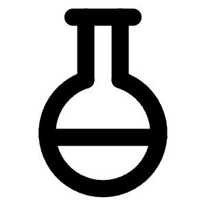 Flask Round Icon from Lucide Line Set