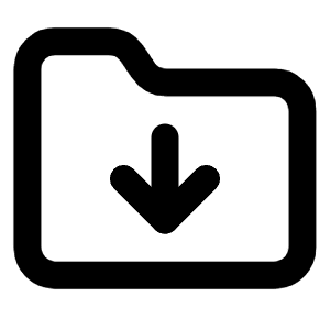 Folder Down Icon from Lucide Line Set