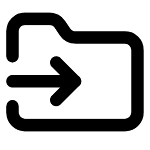 Folder Input Icon from Lucide Line Set