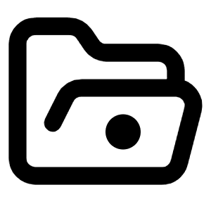 Folder Open Dot Icon from Lucide Line Set