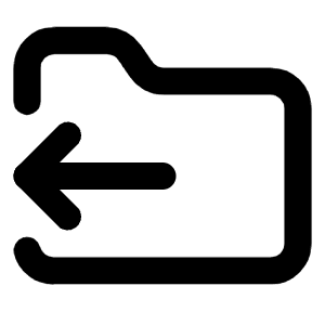 Folder Output Icon from Lucide Line Set