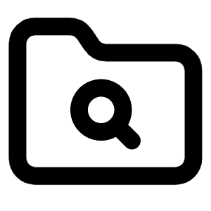 Folder Search 2 Icon from Lucide Line Set