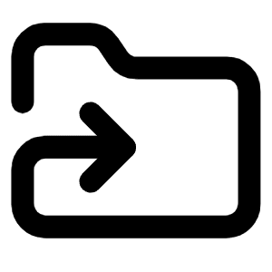 Folder Symlink Icon from Lucide Line Set