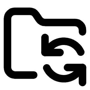 Folder Sync Icon from Lucide Line Set