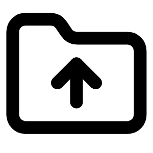 Folder Up Icon from Lucide Line Set
