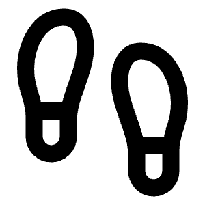 Footprints Icon from Lucide Line Set