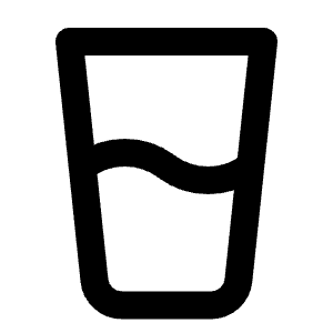 Glass Water Icon from Lucide Line Set