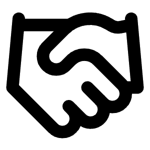 Handshake Icon from Lucide Line Set
