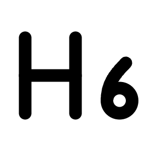 Heading 6 Icon from Lucide Line Set