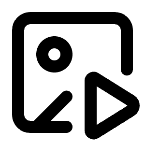 Image Play Icon from Lucide Line Set