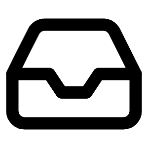 Inbox Icon from Lucide Line Set