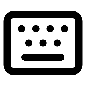 Keyboard Icon from Lucide Line Set
