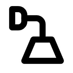 Lamp Wall Down Icon from Lucide Line Set