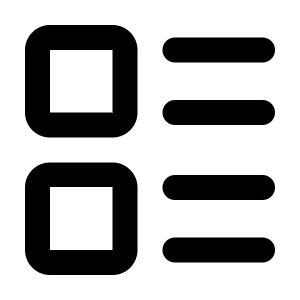 Layout List Icon from Lucide Line Set