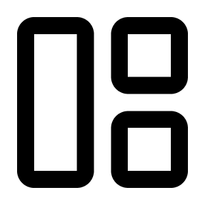 Layout Panel Left Icon from Lucide Line Set