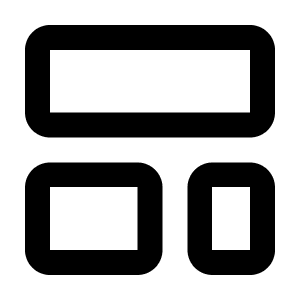 Layout Template Icon from Lucide Line Set