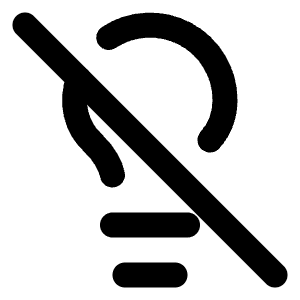 Lightbulb Off Icon from Lucide Line Set
