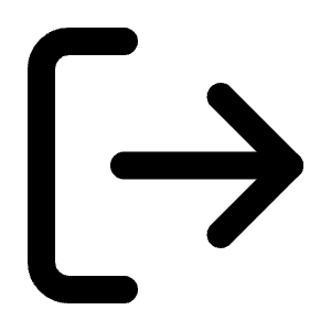 Log Out Icon from Lucide Line Set