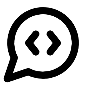 Message Circle Code Icon from Lucide Line Set