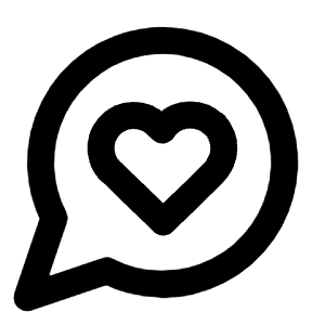 Message Circle Heart Icon from Lucide Line Set