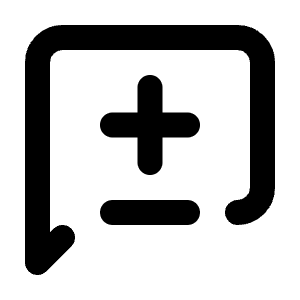 Message Square Diff Icon from Lucide Line Set