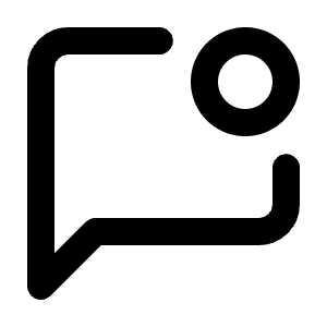 Message Square Dot Icon from Lucide Line Set