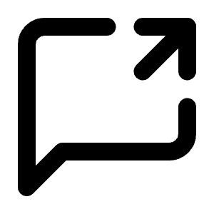 Message Square Share Icon from Lucide Line Set