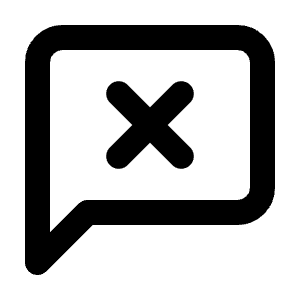 Message Square X Icon from Lucide Line Set