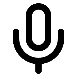 Mic Icon from Lucide Line Set