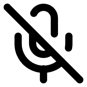 Mic Off Icon from Lucide Line Set