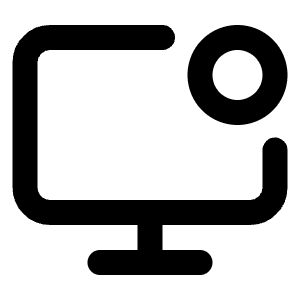 Monitor Dot Icon from Lucide Line Set