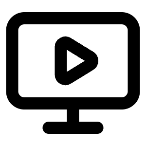Monitor Play Icon from Lucide Line Set