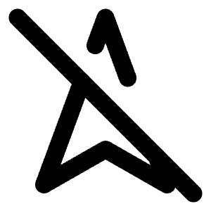 Navigation 2 Off Icon from Lucide Line Set