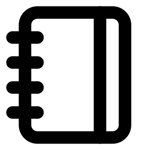 Notebook Icon from Lucide Line Set