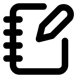 Notebook Pen Icon from Lucide Line Set
